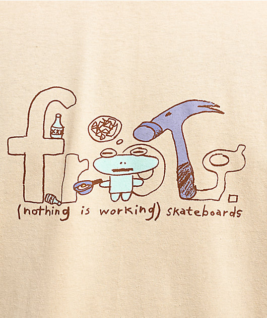 Frog Nothing Is Working Natural T-Shirt