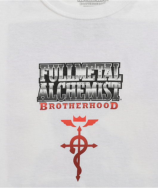 Fullmetal Alchemist Brotherhood camiseta blanca