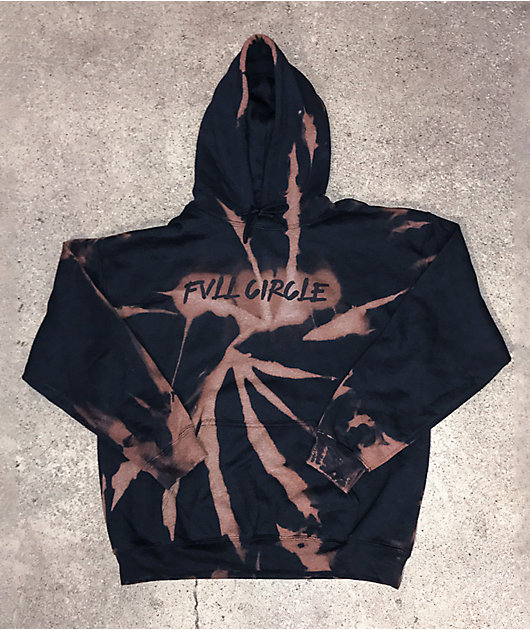 bleach tie dye hoodie