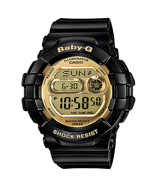 baby g shock gold and black