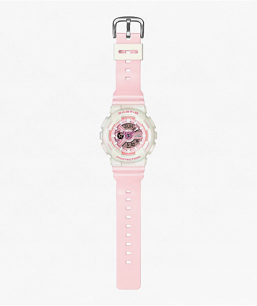 G-Shock Baby-G BA-110PD-4ACR White Analog & Digital Watch