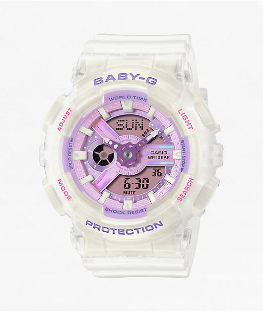 G-Shock Baby-G BA-110PD-7ACR Clear Analog & Digital Watch