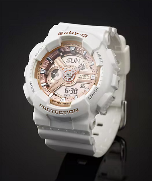 G-Shock Baby-G BA110-7A1 White Analog & Digital Watch