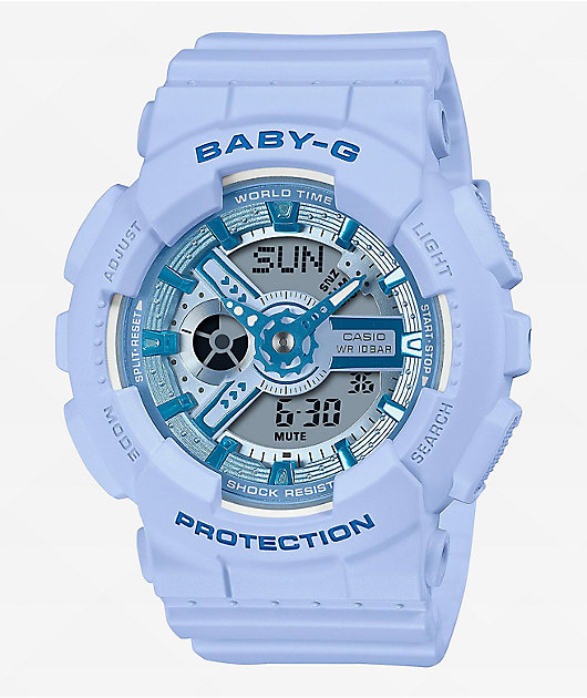 G-Shock Baby-G BA110YK-2A Blue Analog & Digital Watch | Zumiez