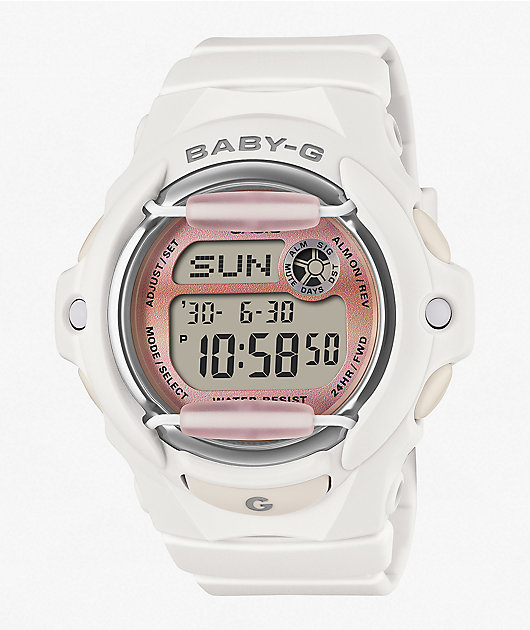 G-Shock Baby-G BG169GD-7 White & Pink Digital Watch
