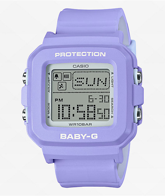 Purple digital fashion watch