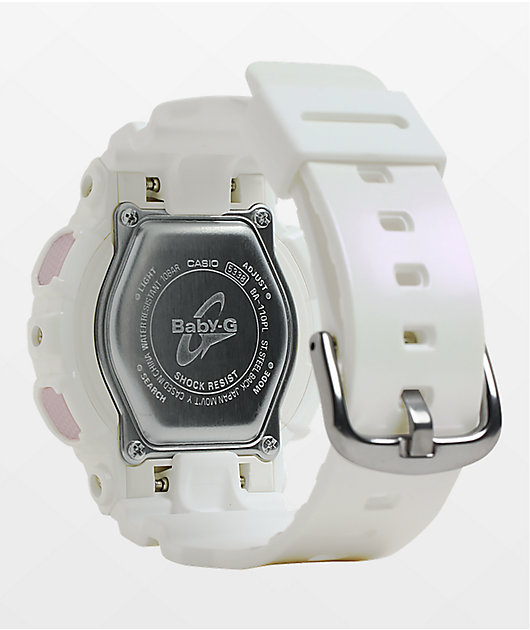 G-Shock Baby-G Polarized White & Pink Watch