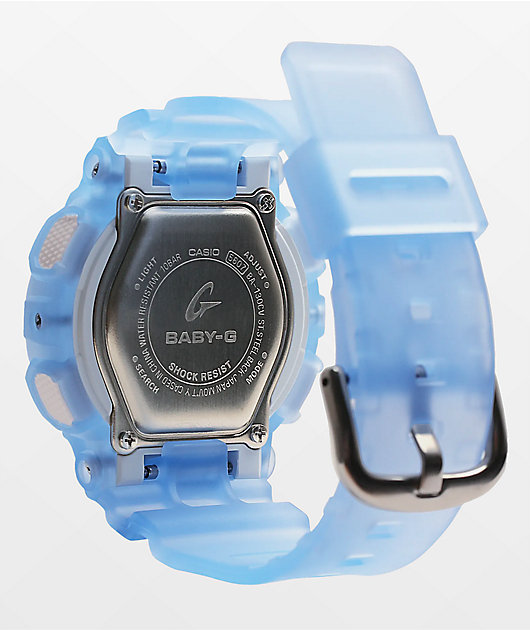digital blue watch