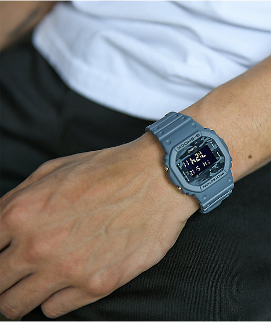 G-Shock DW5600-CA Dial Navy Camo Digital Watch | Zumiez