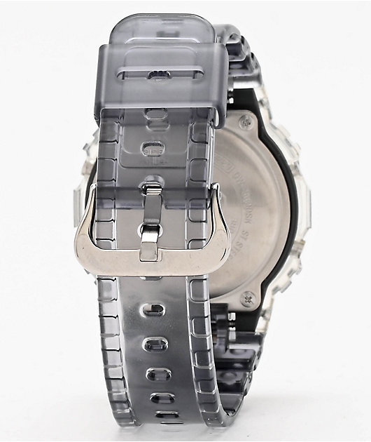 G-Shock DW5600 Clear & Dark Grey Digital Watch