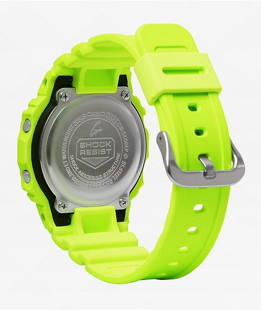 G Shock DW5600EP 9 Yellow Digital Watch