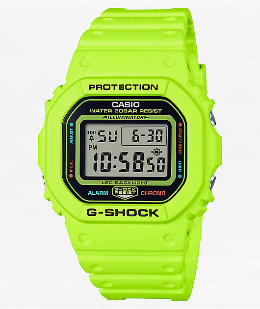 G-Shock DW5600EP-9 Yellow Digital Watch | Zumiez