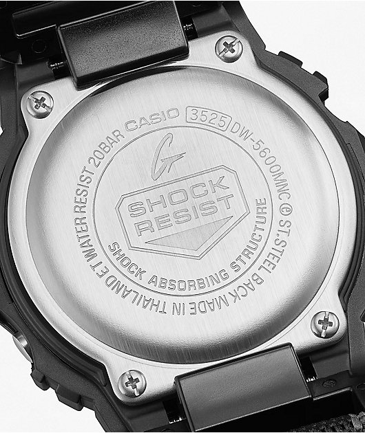 G-Shock DW5600MNC-1 Square Black & Grey Digital Watch | Zumiez