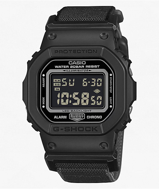 G-SHOCK デジタル腕時計 GRAY×BLACK L G-Shock DW5600MNC-1 Square Black & Grey Digital Watch | Zumiez