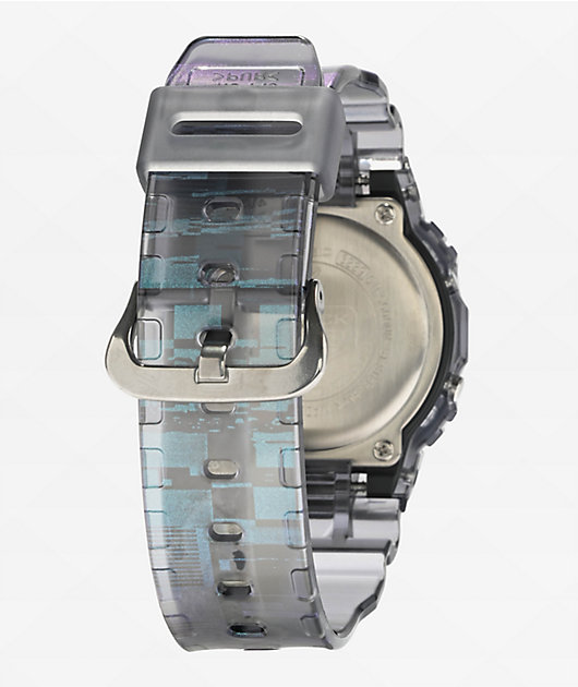 G-Shock DW5600NN-1 Transparent Teal & Purple Digital Watch