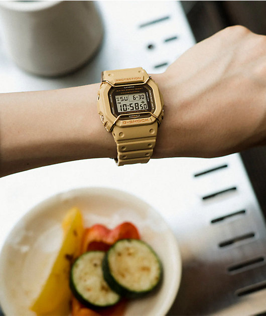 G shock gold digital best sale