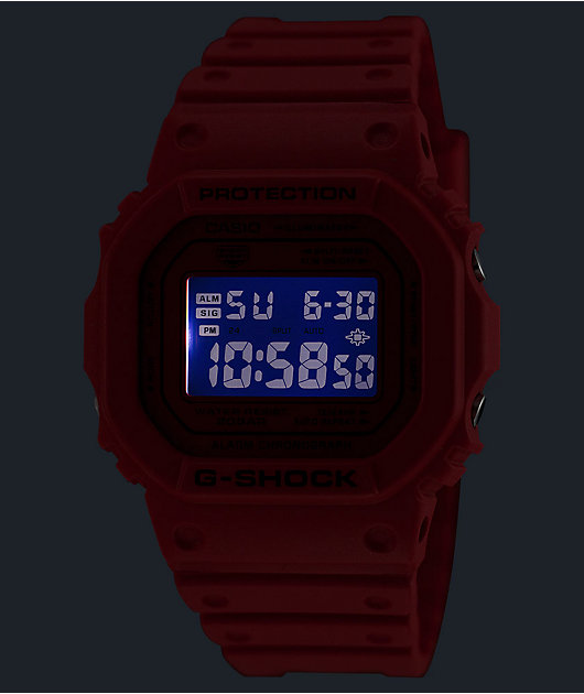G-Shock DW5600RRB-4 Red Digital Watch | Zumiez