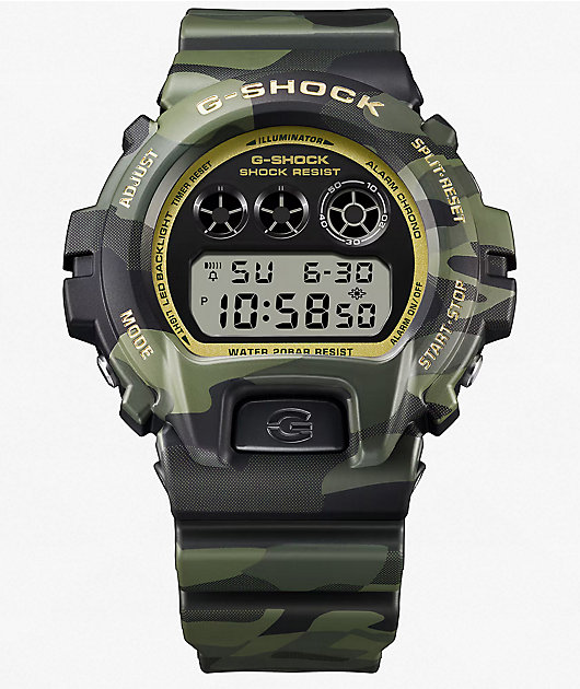 G-Shock DW6900CF-1 Black & Camo Analog & Digital Watch