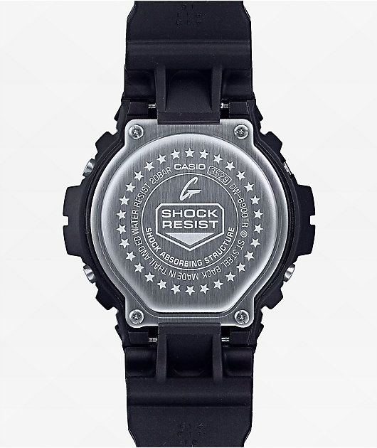 G-Shock DW6900TR-1 Black & Red Digital Watch | Zumiez