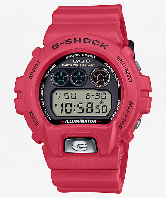 G-Shock DW6900TR-4 Red & Black Digital Watch | Zumiez