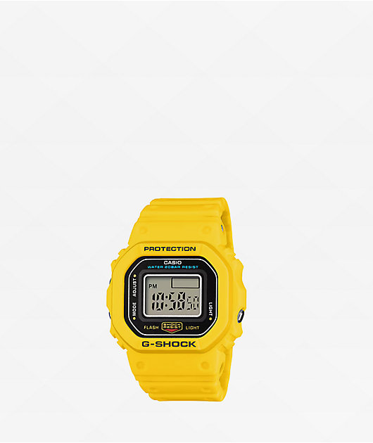 G-Shock DWN-5600-4 Yellow Digital Watch Ring | Zumiez