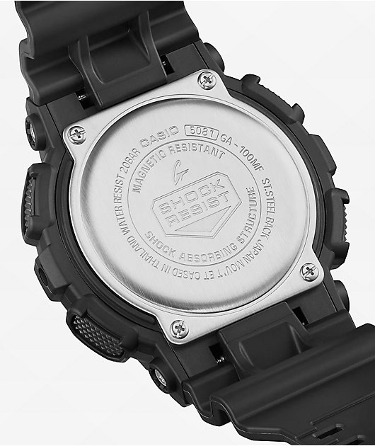 G Shock GA 100MF 1A Matte Black Analog Digital Watch