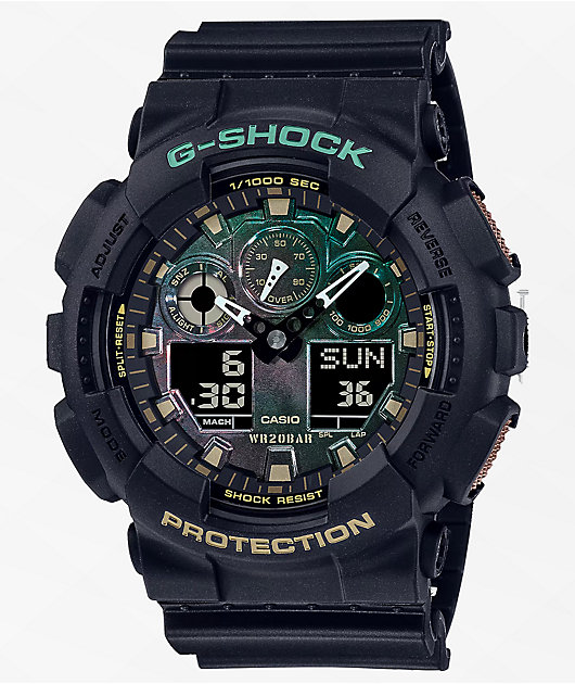 G-Shock GA-100RC-1ACR Black & Rust Watch | Zumiez