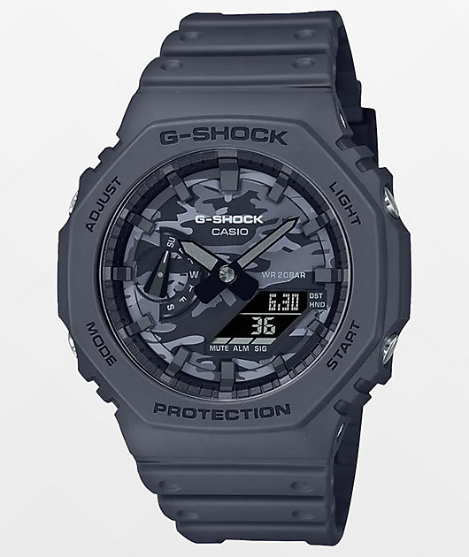 G-Shock GA-2100CA-8ACR Black & Camo Digital & Analog Watch