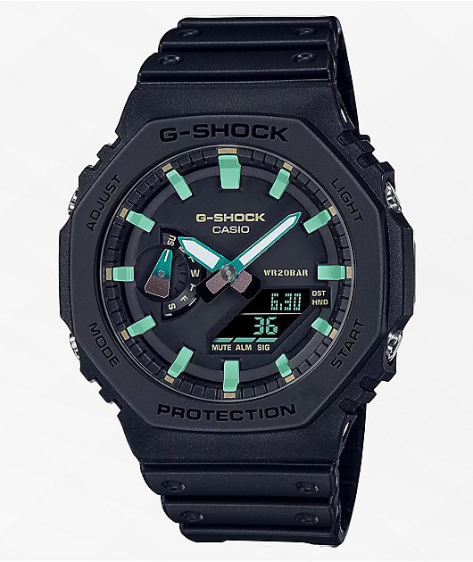 腕時計 G SHOCK RUST RESIST G-Shock GA-2100RC-1ACR Black & Rust Watch | Zumiez