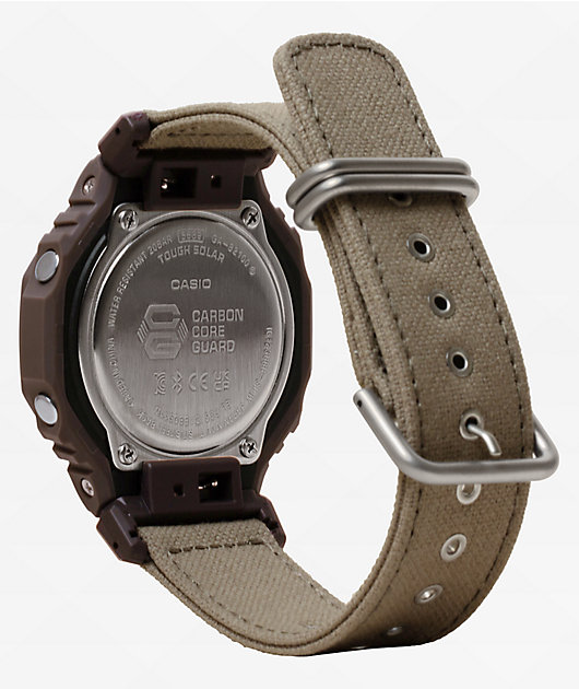 G-Shock GA-B2100CT-5A Tan & Brown Bluetooth Solar Watch | Zumiez