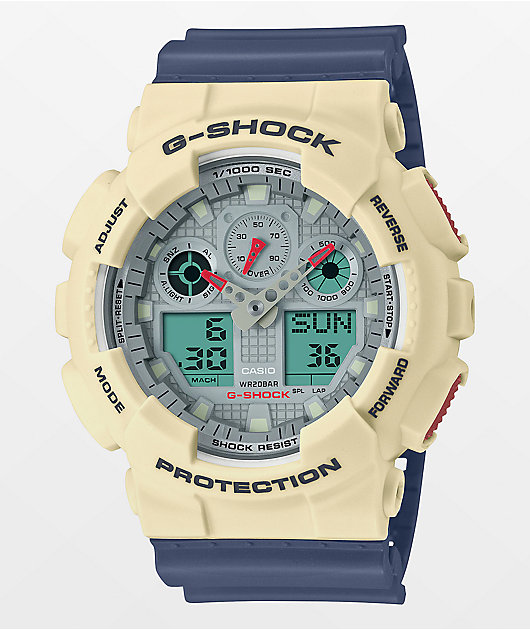 G shock red white blue hotsell