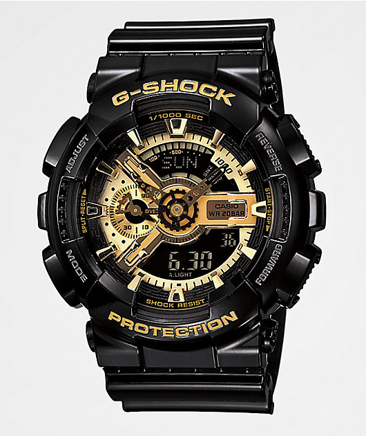 G-Shock GA110GB-1A reloj de oro y negro