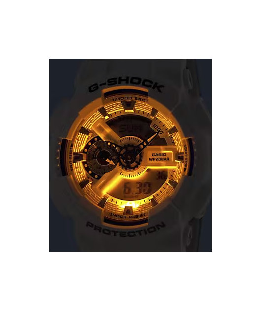 G-Shock GA110HDS-7A White & Blue Analog & Digital Watch