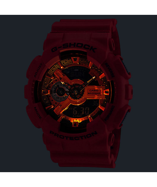 G-Shock GA110RRB-4A Red Analog & Digital Watch | Zumiez