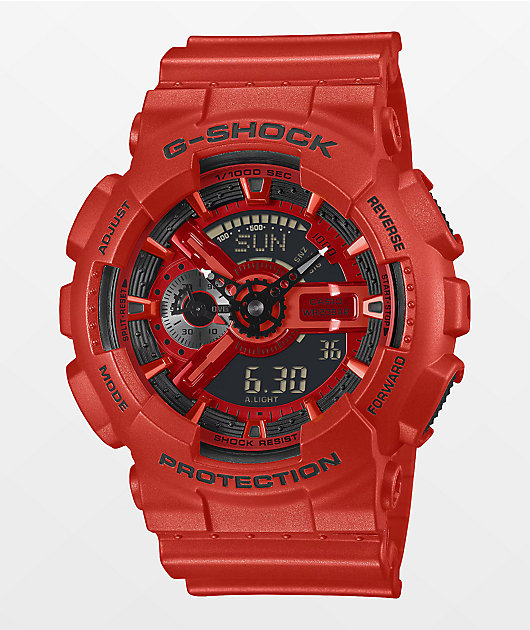 G-Shock GA110RRB-4A Red Analog & Digital Watch | Zumiez