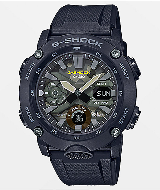 G-Shock GA2000SU Black & Camo Analog and Digital Watch