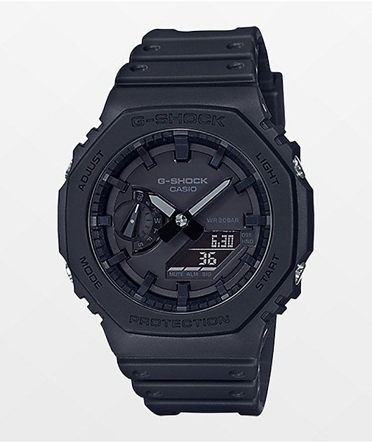 G-Shock GA2100-1A1 Carbon Black Analog & Digital Watch | Zumiez