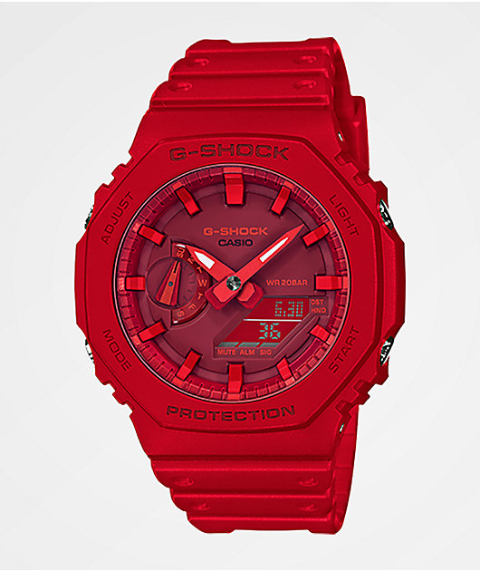 G-Shock GA2100-4A Mono Red Watch | Zumiez