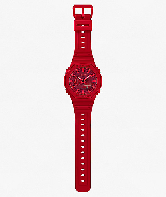 G-Shock GA2100-4A Red Analog & Digital Watch
