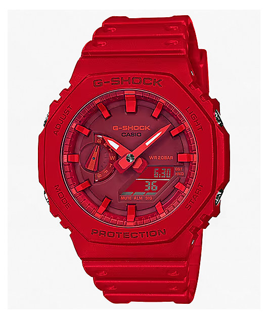 G-Shock GA2100-4A Red Analog & Digital Watch