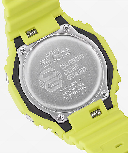 G shock watch yellow hotsell