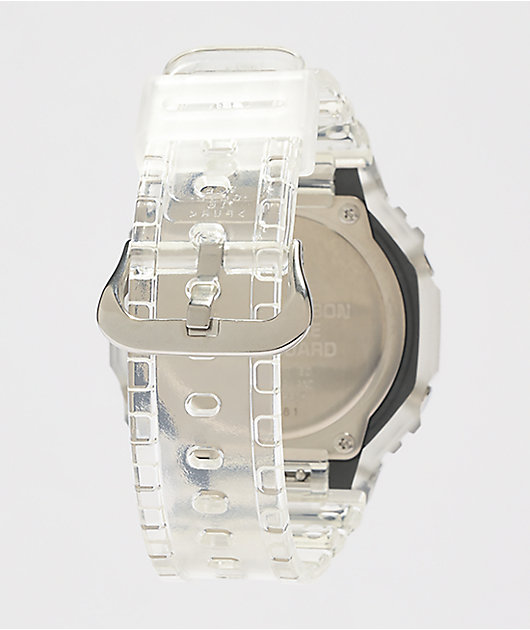 G Shock Ga2100 Clear And White Analog Watch 6135