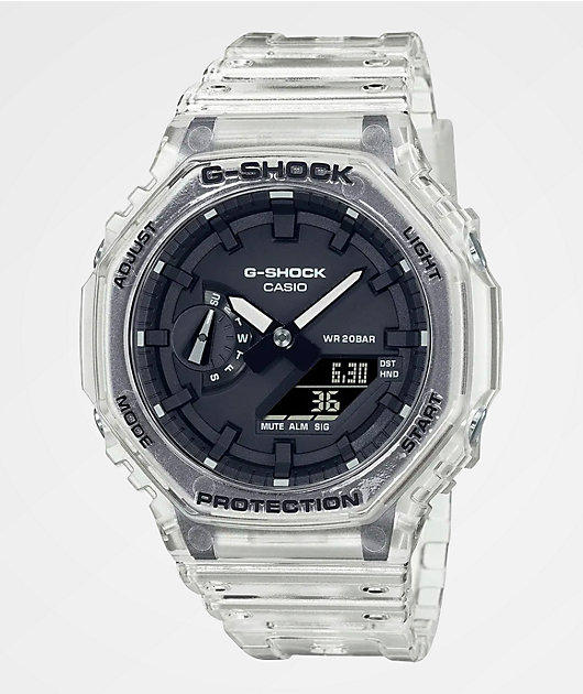 G-Shock GA2100 Clear & White Analog Watch