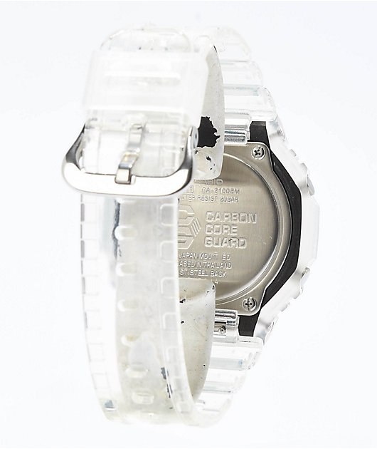 G-Shock GA2100BM-7A8 Clear & Silver Analog & Digital Watch