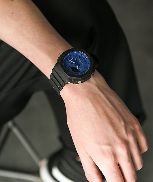 G-Shock GA2100BP-1A Black, Blue & Paisley Watch