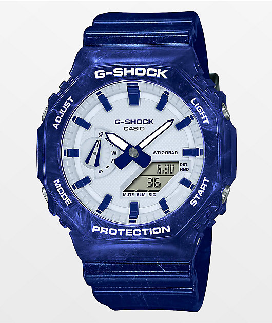 G-Shock GA2100BWP-2A Blue & White Watch