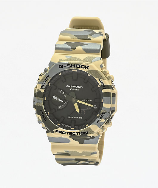 G-Shock GA2100CM-5A Natural Camo Analog & Digital Watch