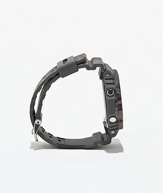 G-Shock GA2100CM-8A Black & Red Camo Analog & Digital Watch