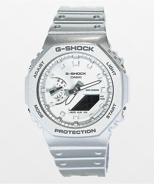 G-Shock GA2100FF-8ACR Silver Watch | Zumiez