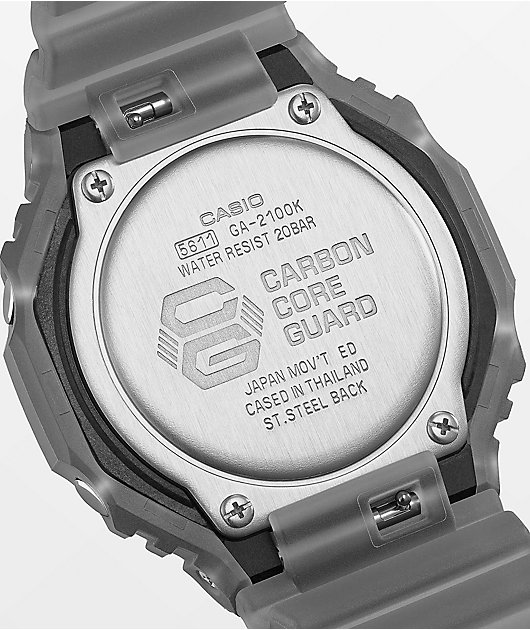 G-Shock GA2100K-1ACR Grey Smoke Analog & Digital Watch